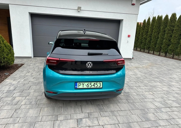 Volkswagen ID.3 cena 91900 przebieg: 74000, rok produkcji 2021 z Poznań małe 56